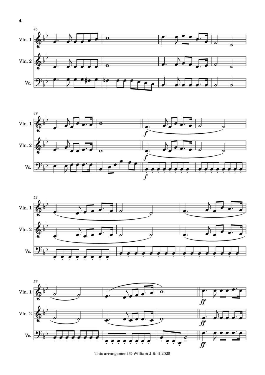 Have you any room for Jesus? (for string trio) String Trio scores gallery preview page 4
