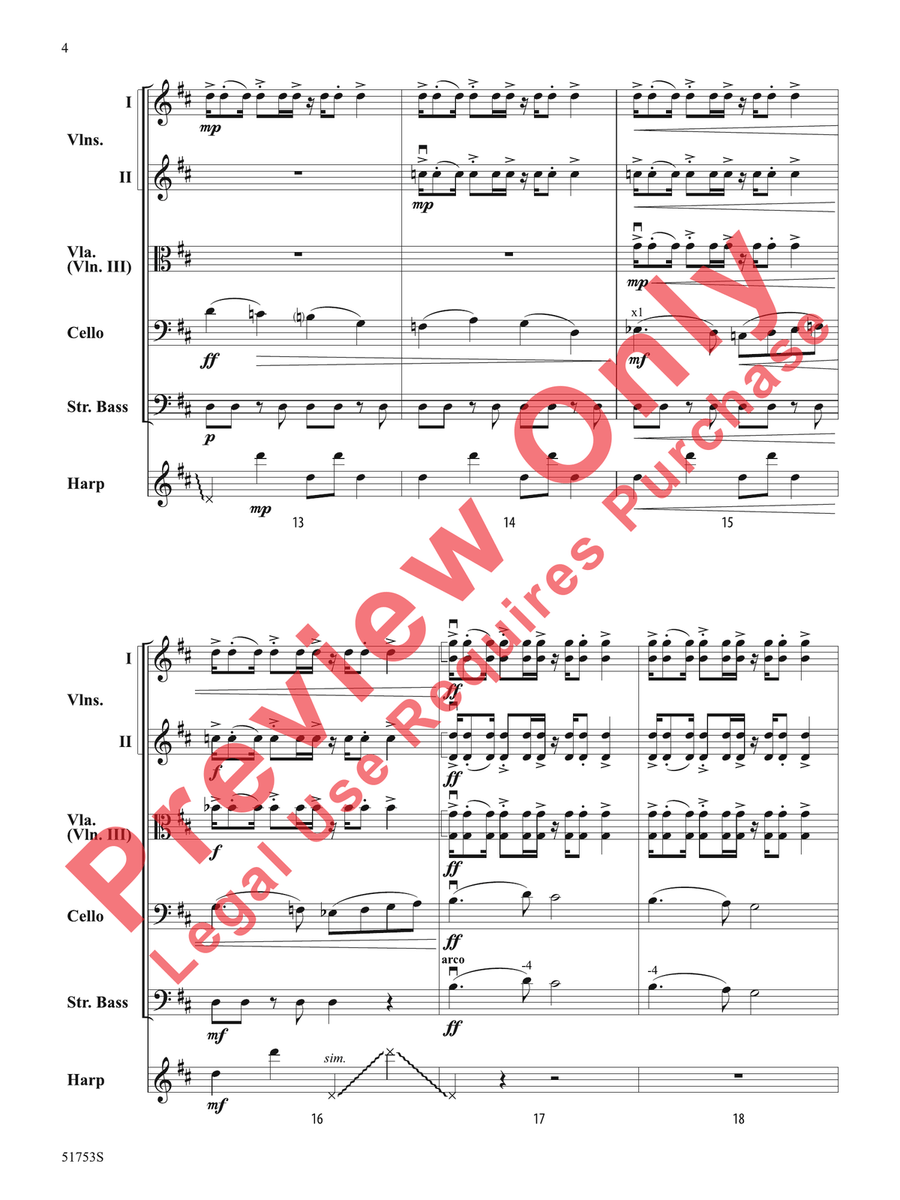 Flight of the Ice Dragon Flight of the Ice Dragon String Orchestra scores gallery preview page 5