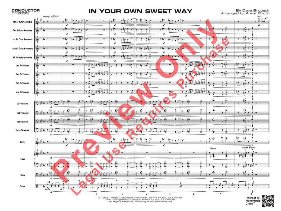 In Your Own Sweet Way In Your Own Sweet Way Jazz Ensemble scores gallery preview page 4