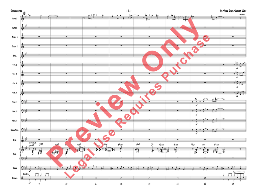 In Your Own Sweet Way In Your Own Sweet Way Jazz Ensemble scores gallery preview page 5