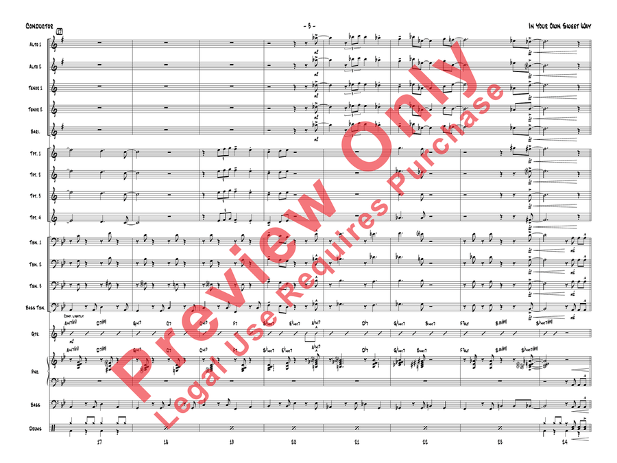 In Your Own Sweet Way In Your Own Sweet Way Jazz Ensemble scores gallery preview page 6