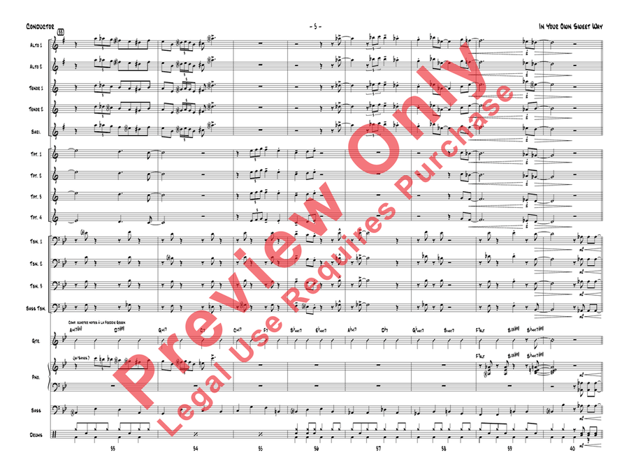 In Your Own Sweet Way In Your Own Sweet Way Jazz Ensemble scores gallery preview page 8