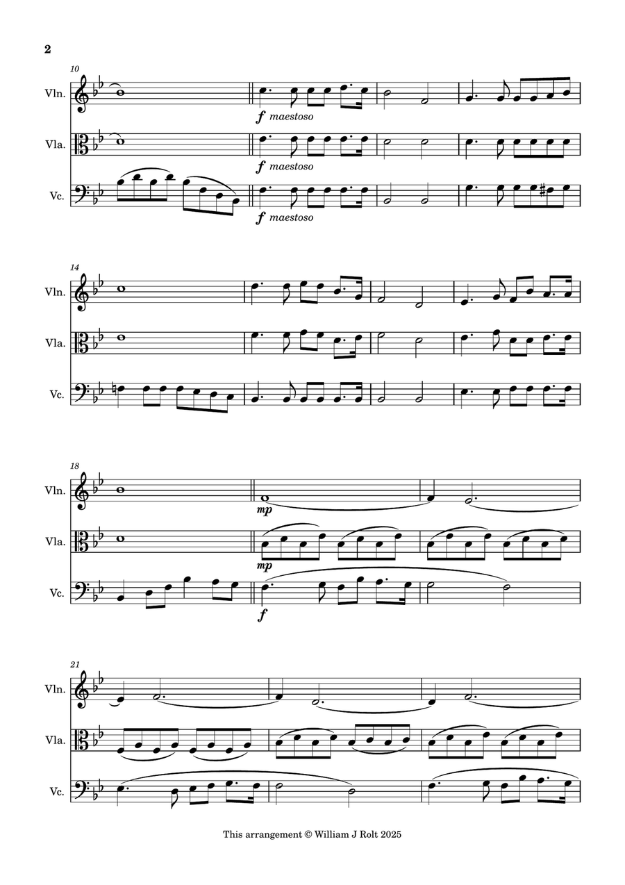 Have you any room for Jesus? (for string trio) String Trio scores gallery preview page 2