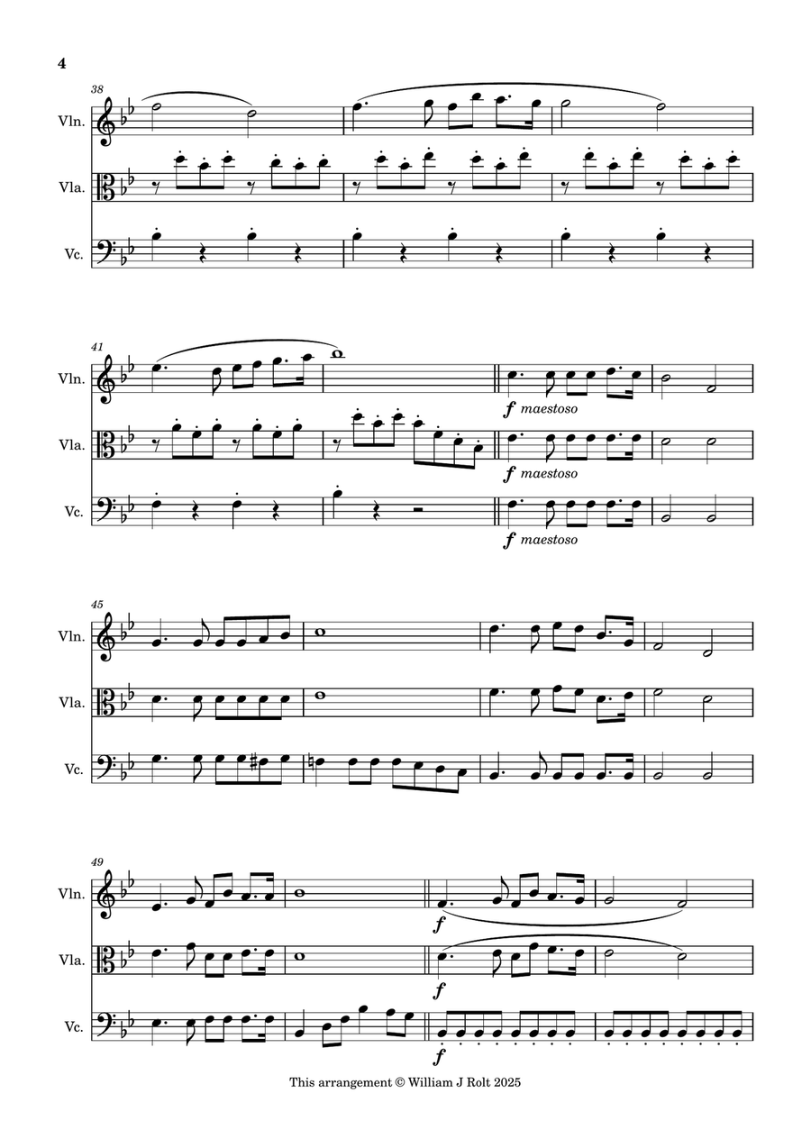 Have you any room for Jesus? (for string trio) String Trio scores gallery preview page 4