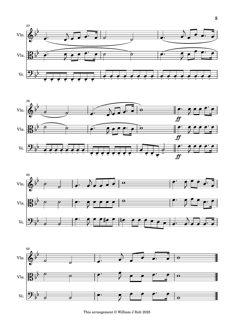 Have you any room for Jesus? (for string trio) String Trio scores gallery preview page 5
