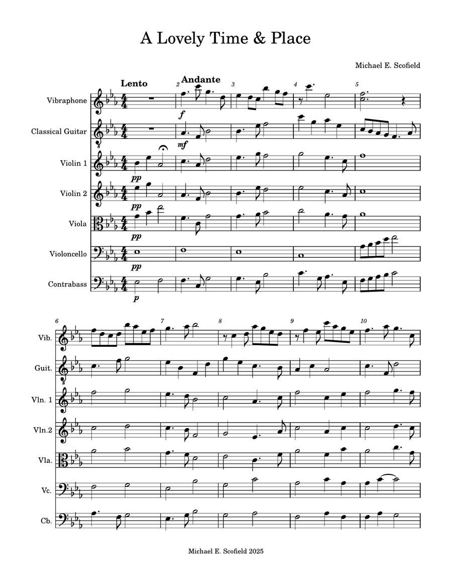A Lovely Time & Place Small Ensemble scores gallery preview page 1