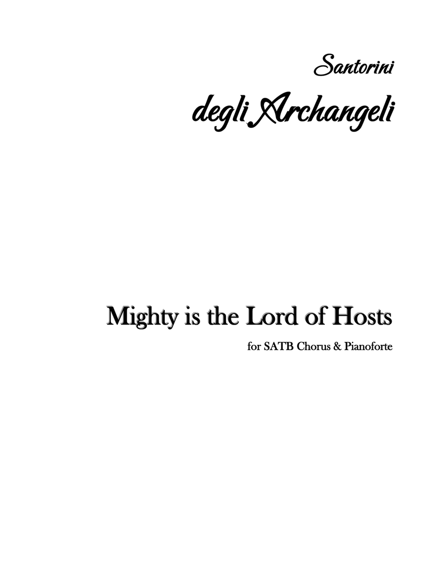 Mighty is the Lord of Hosts 4-Part scores gallery preview page 1