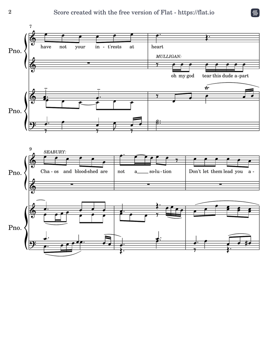 Farmer Refuted Piano Duet scores gallery preview page 2
