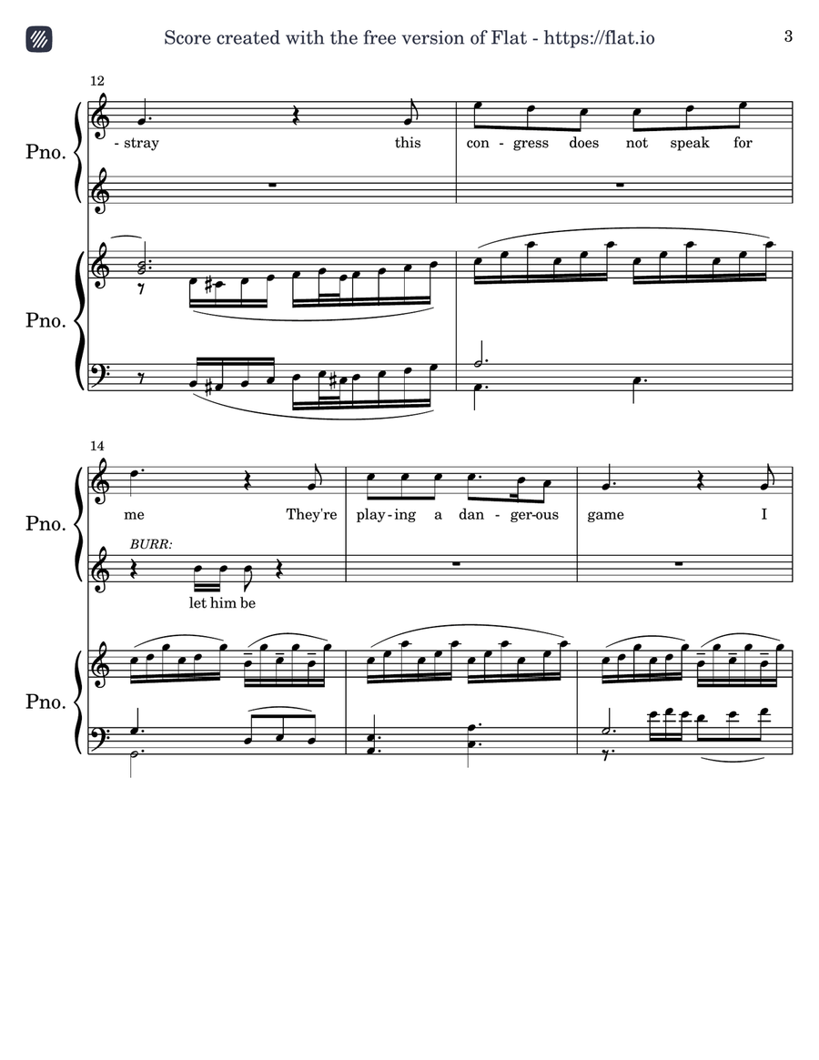 Farmer Refuted Piano Duet scores gallery preview page 3