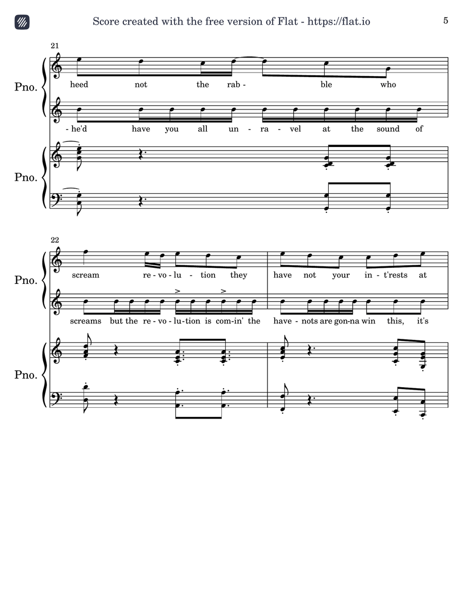 Farmer Refuted Piano Duet scores gallery preview page 5