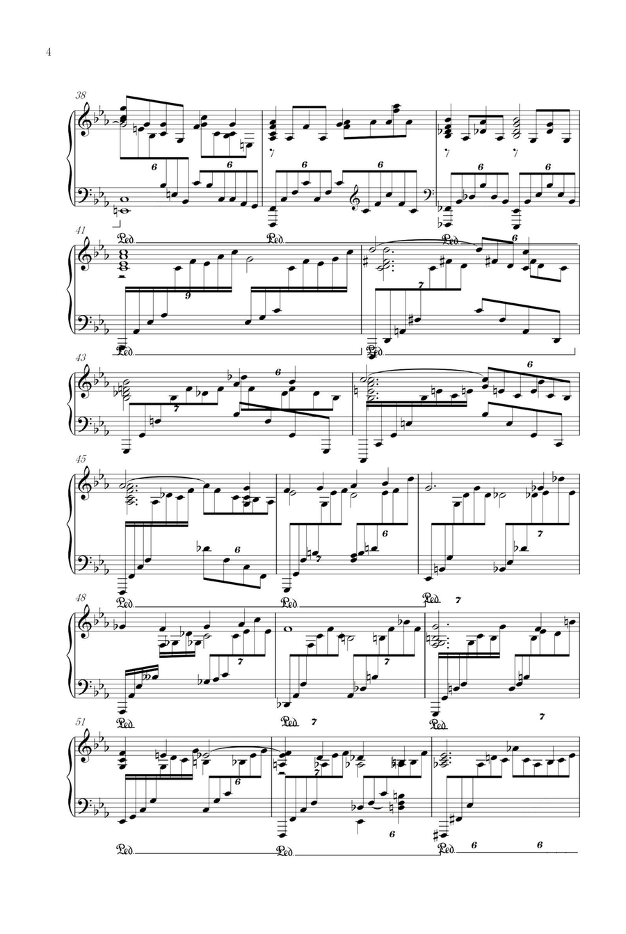 Piano Concerto No.2 in c minor Op.18 Mov 1 - Sergei Rachmaninoff Piano Solo scores gallery preview page 4
