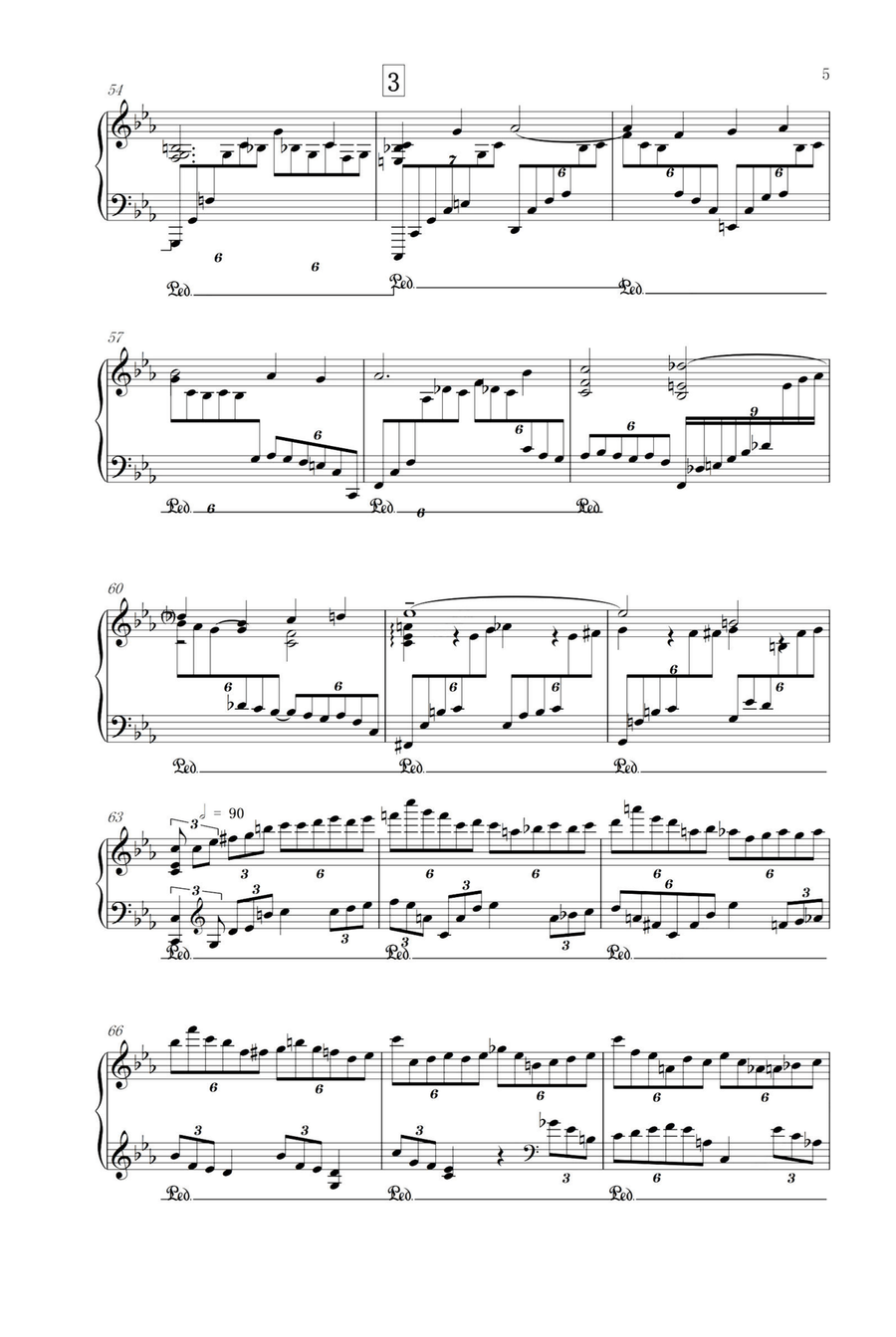 Piano Concerto No.2 in c minor Op.18 Mov 1 - Sergei Rachmaninoff Piano Solo scores gallery preview page 5