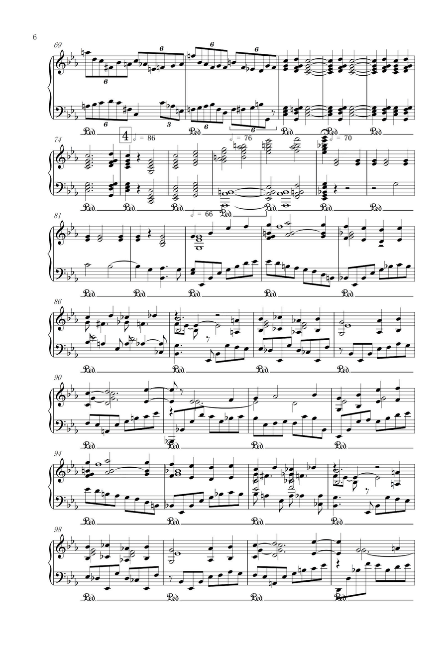 Piano Concerto No.2 in c minor Op.18 Mov 1 - Sergei Rachmaninoff Piano Solo scores gallery preview page 6