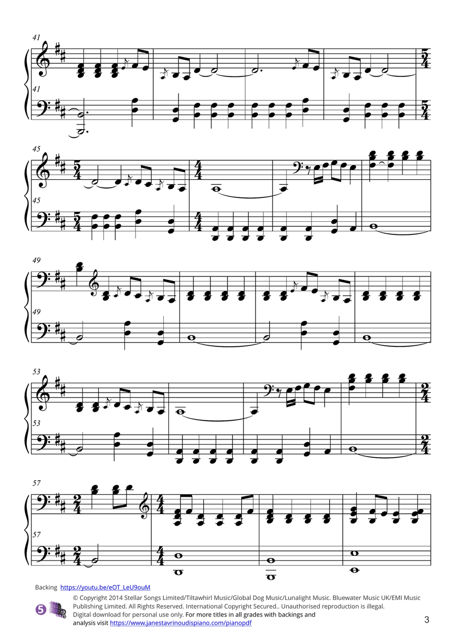 Jealous Piano Solo scores gallery preview page 3