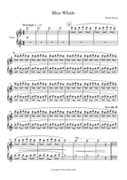 Blue Whale 1 Piano, 4-Hands scores gallery preview page 3