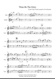 Thine Be The Glory for Flute and Ukulele Duet