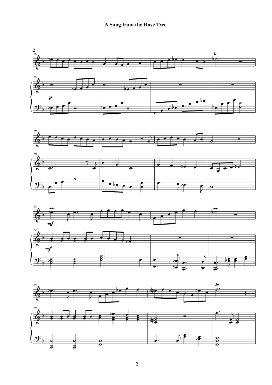 A Song from the Rose Tree Chamber Music scores gallery preview page 3