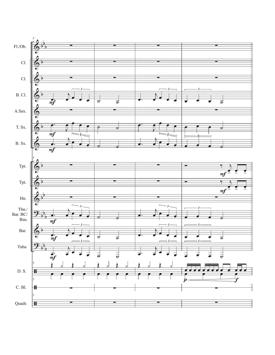 Seven Nation Army Concert Band scores gallery preview page 2