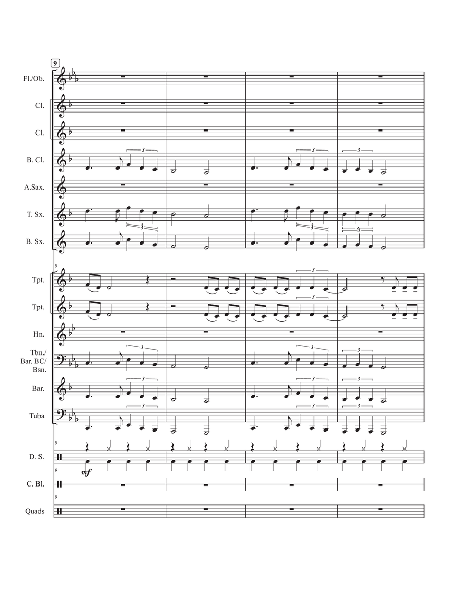 Seven Nation Army Concert Band scores gallery preview page 3