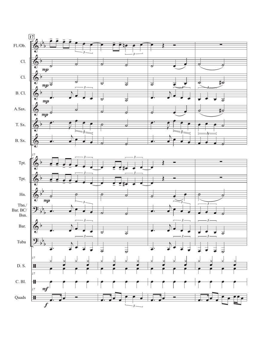 Seven Nation Army Concert Band scores gallery preview page 5