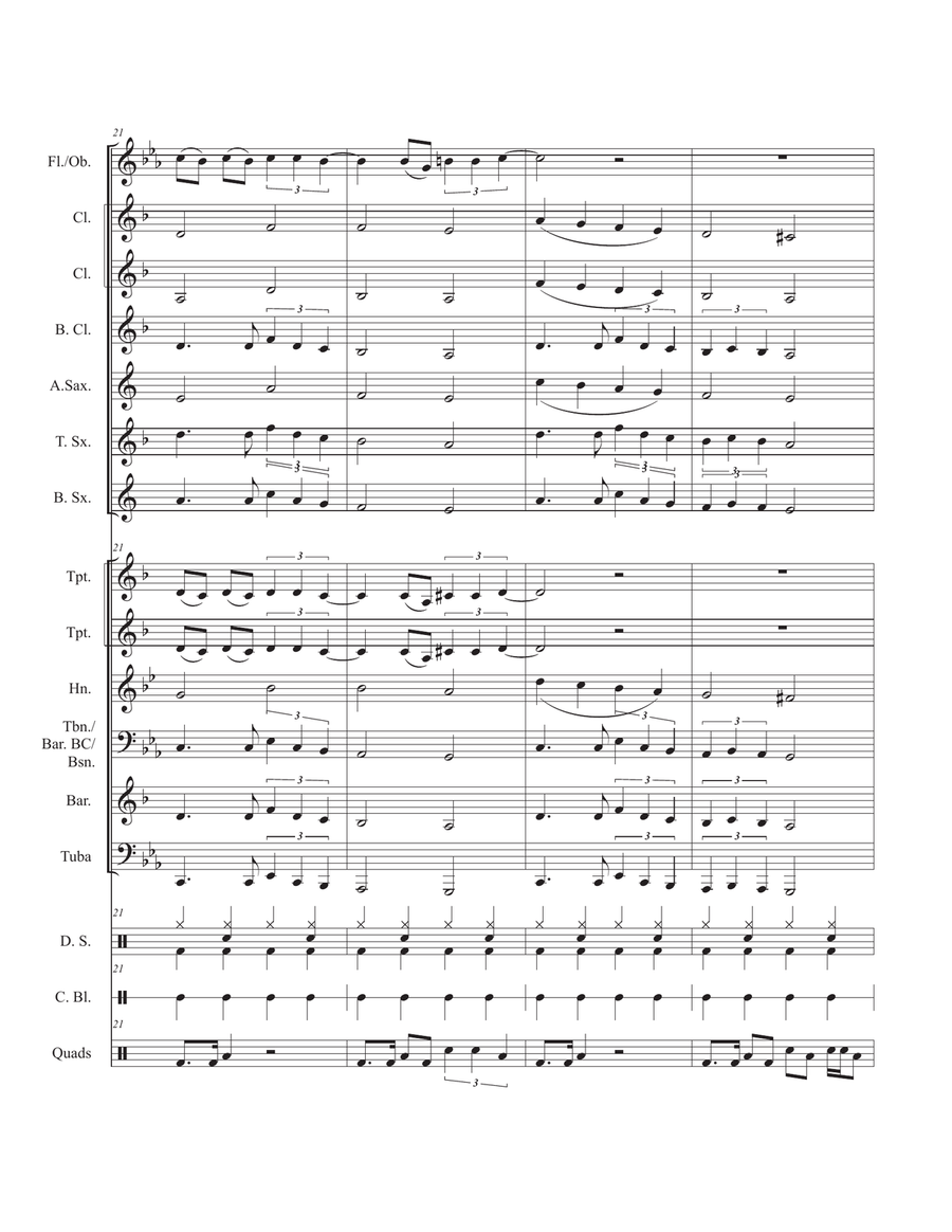 Seven Nation Army Concert Band scores gallery preview page 6