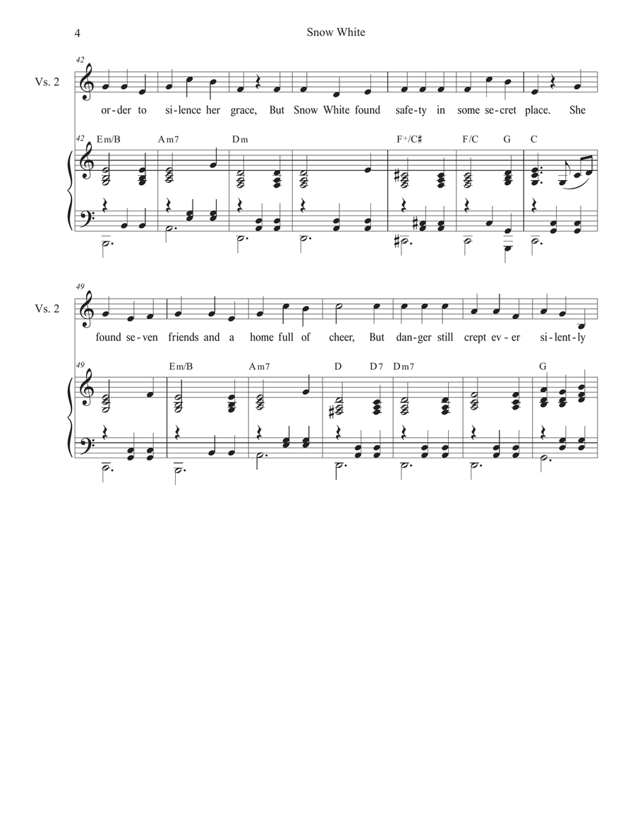 Snow White (SAB) 3-Part scores gallery preview page 4