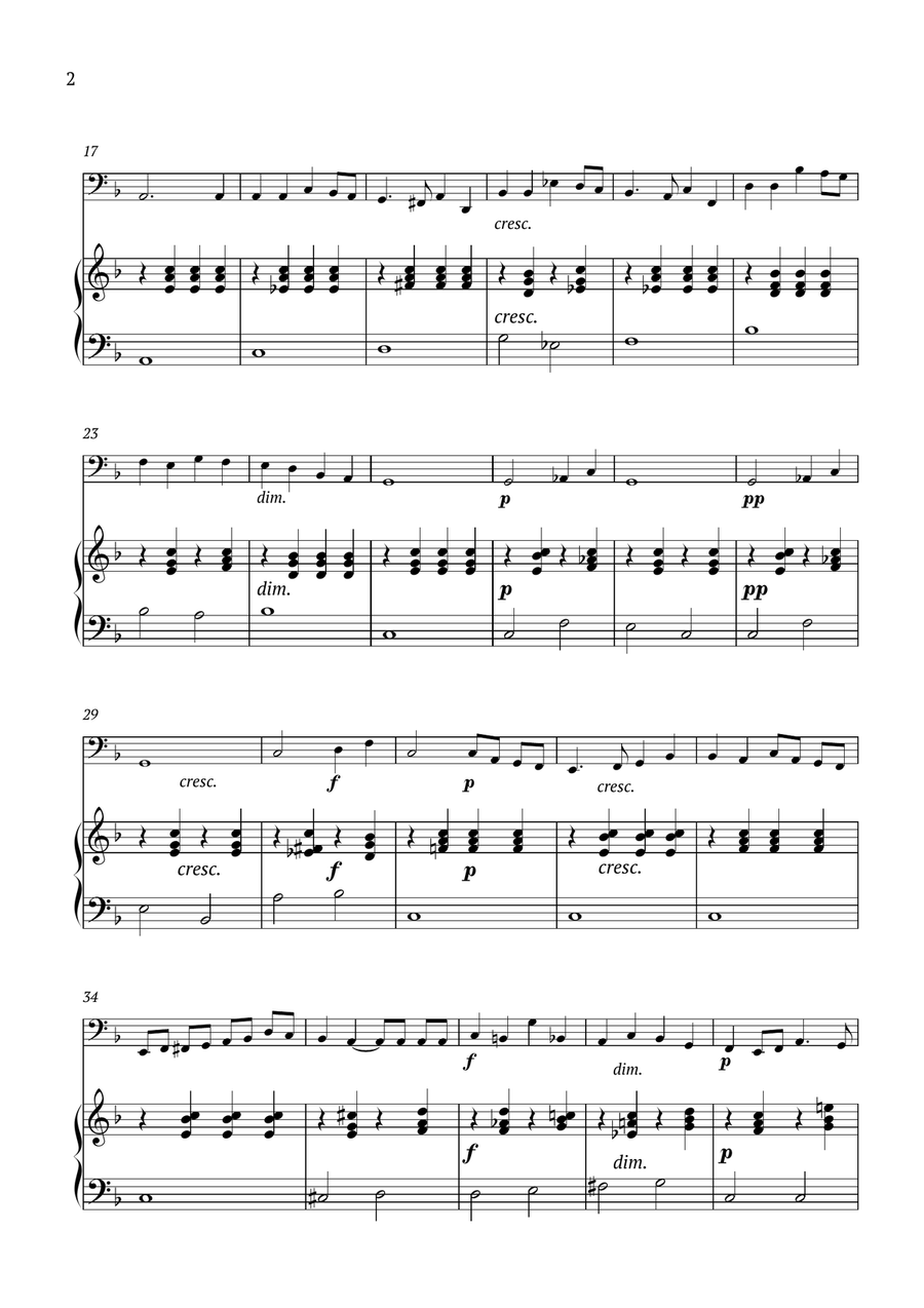Song Without Words Op.85 No.1 Chamber Music scores gallery preview page 2