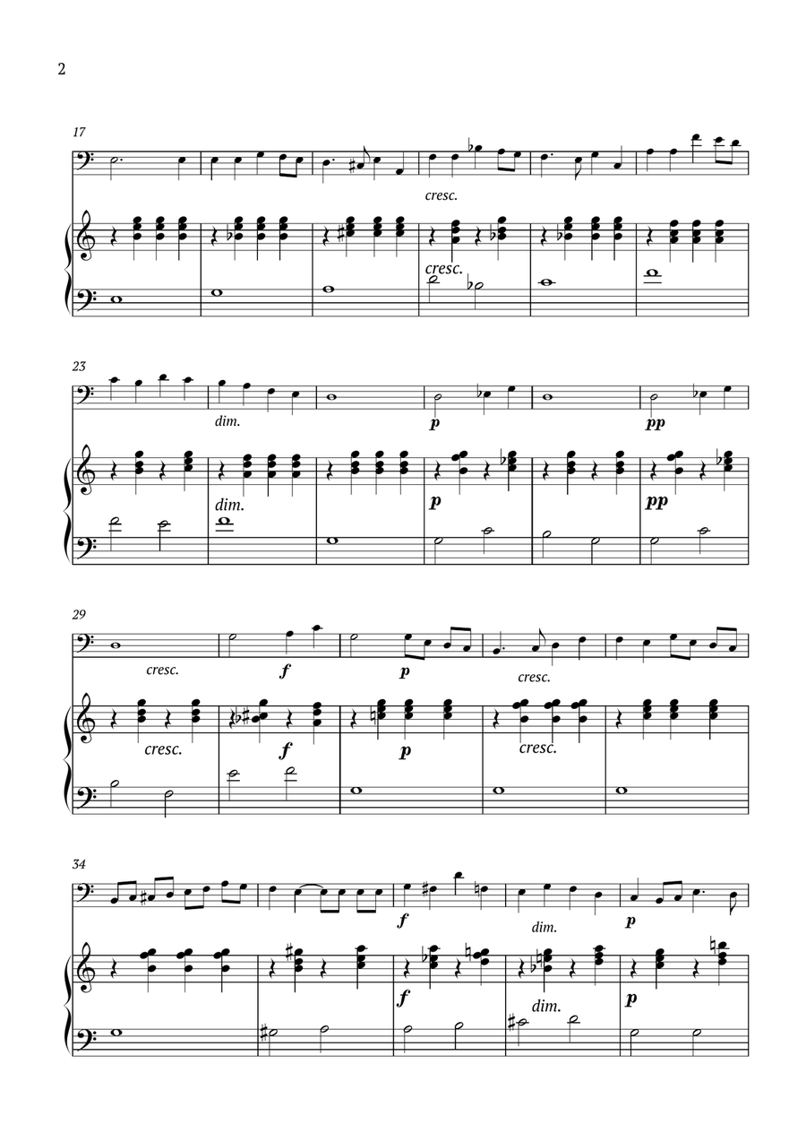 Song Without Words Op.85 No.1 Chamber Music scores gallery preview page 2