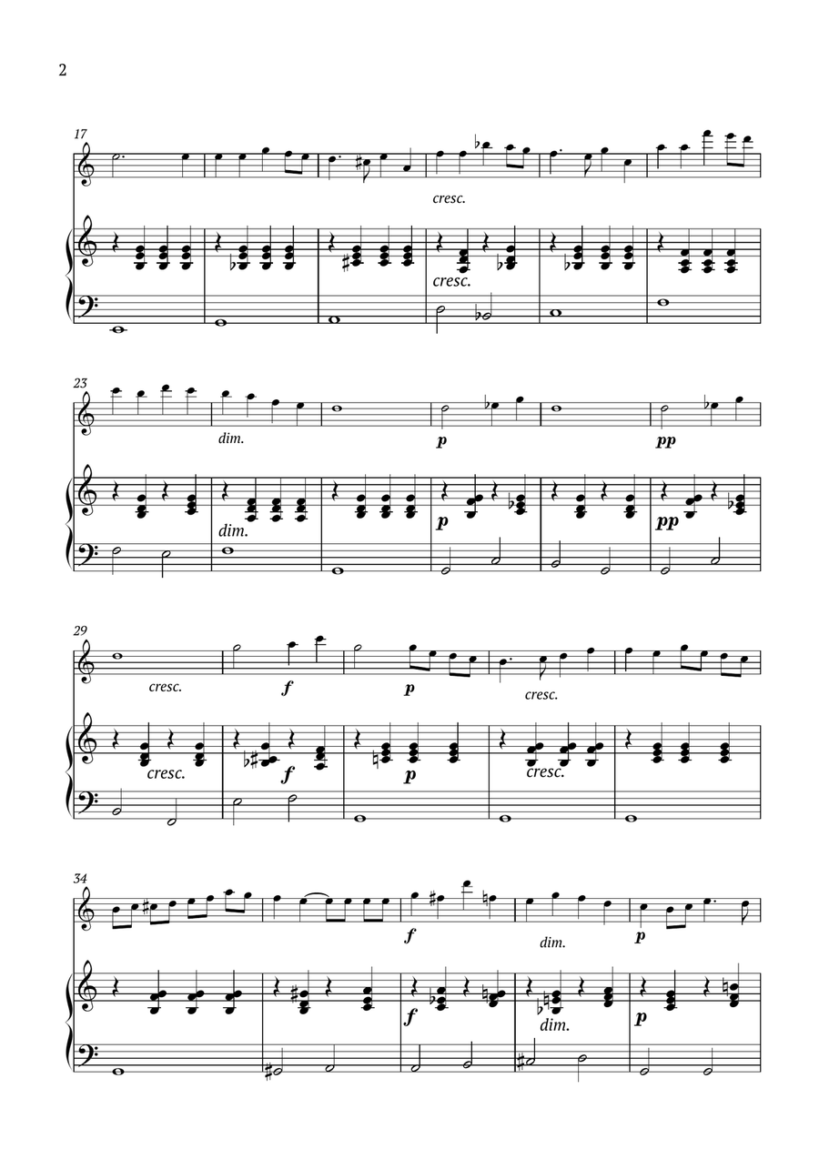 Song Without Words Op.85 No.1 Chamber Music scores gallery preview page 2