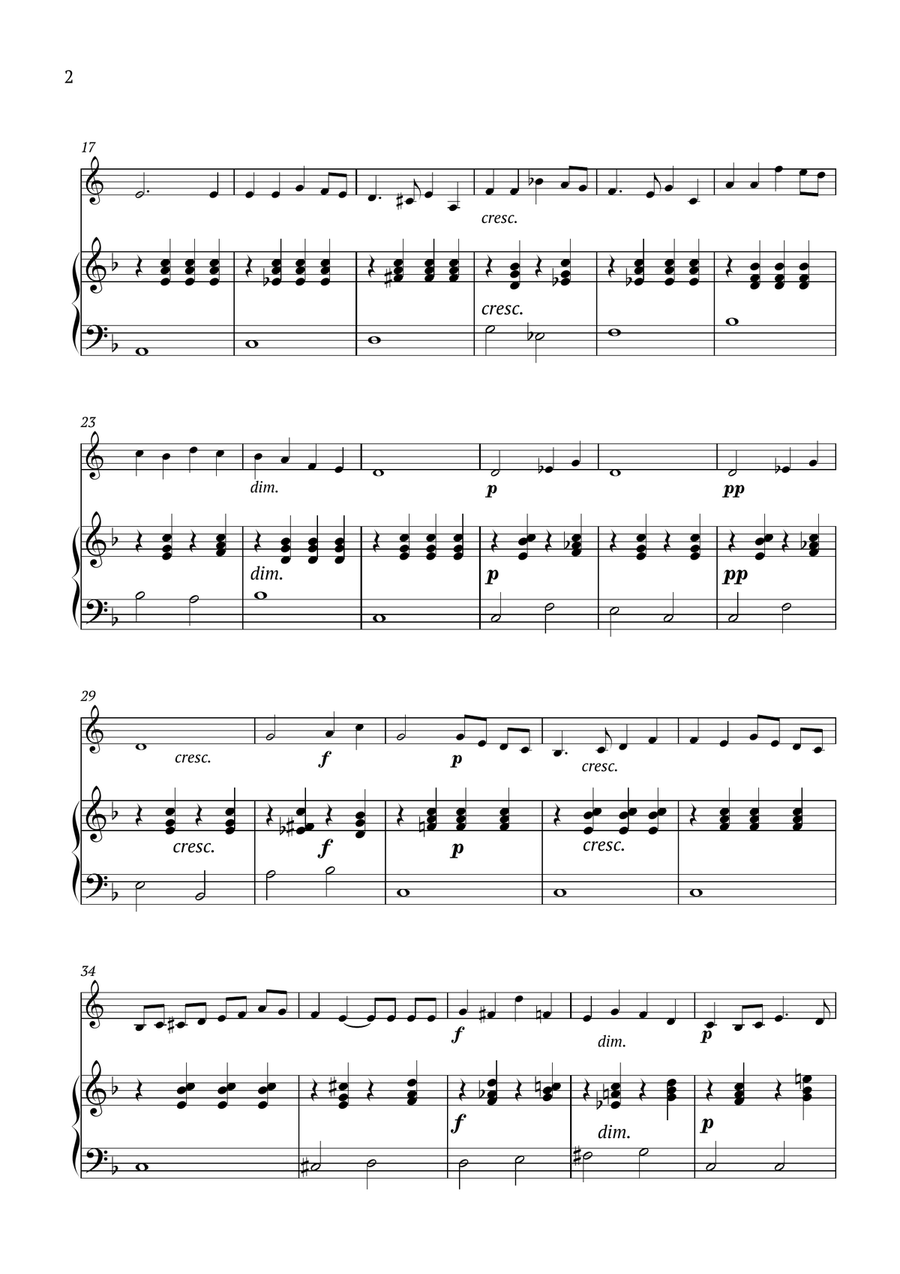 Song Without Words Op.85 No.1 Chamber Music scores gallery preview page 2