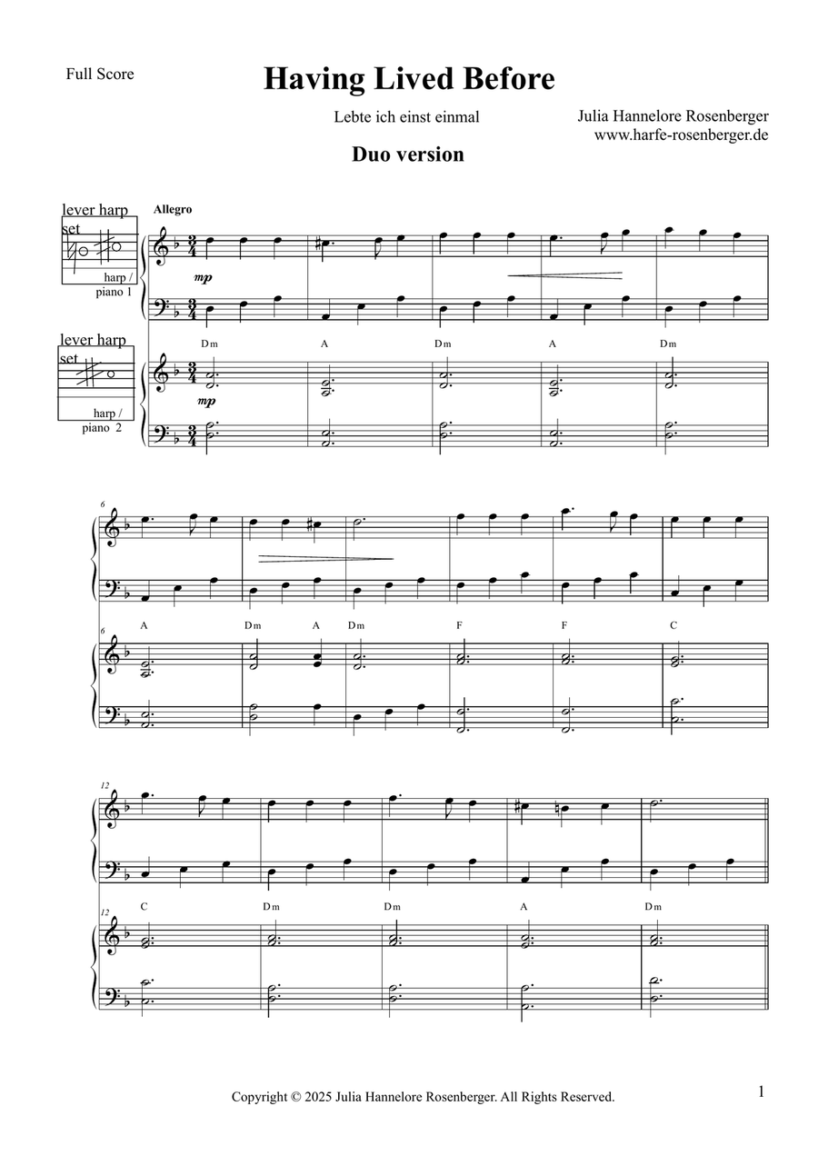 Having Lived Before Having Lived Before Chamber Music scores gallery preview page 2