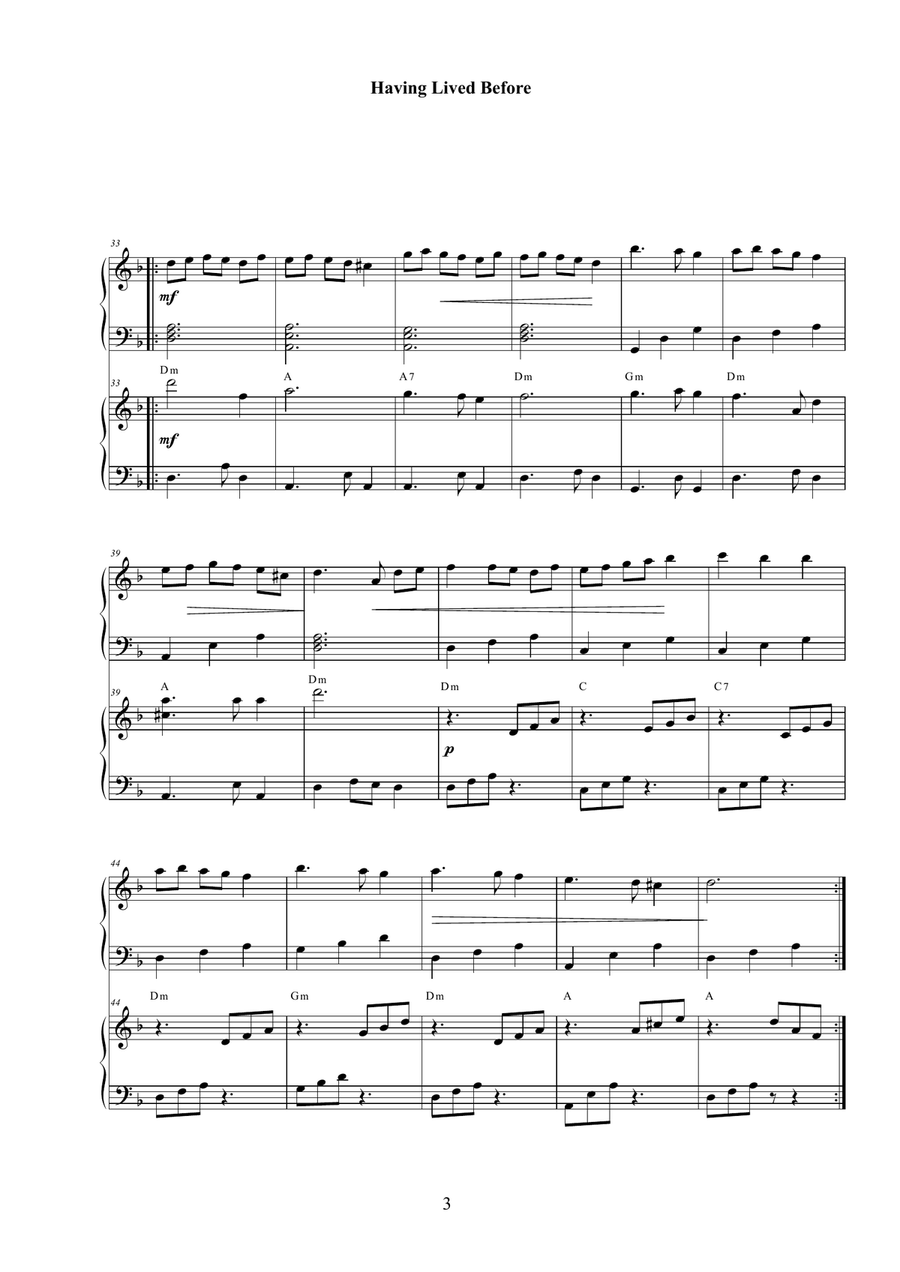 Having Lived Before Having Lived Before Chamber Music scores gallery preview page 4