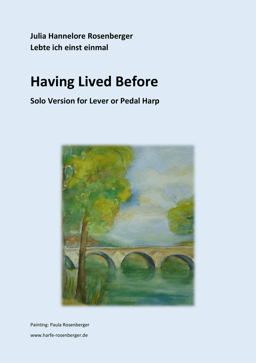Having Lived Before Having Lived Before Celtic Harp scores gallery preview page 1