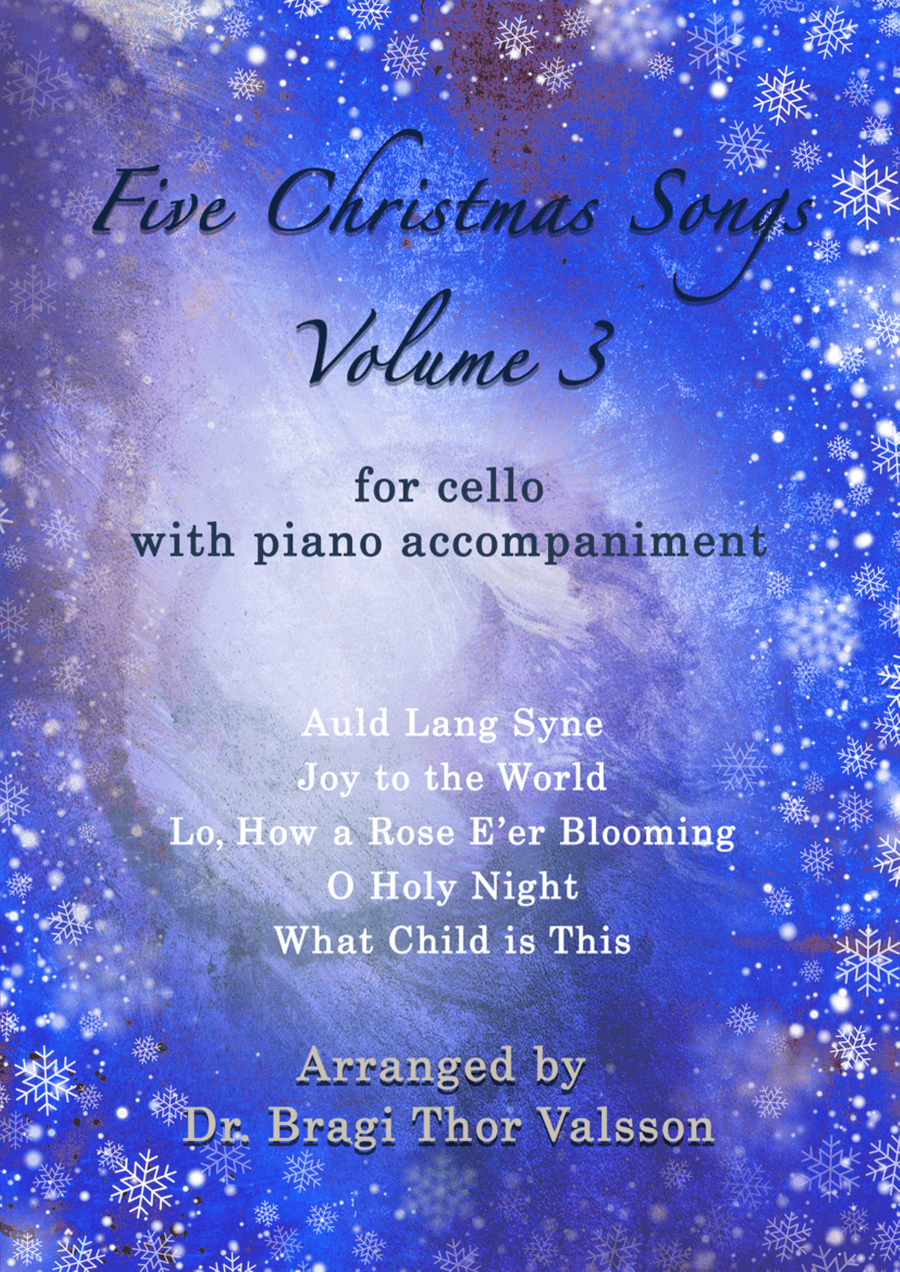 Five Christmas Songs for Cello - volume 3 Piano scores gallery preview page 1