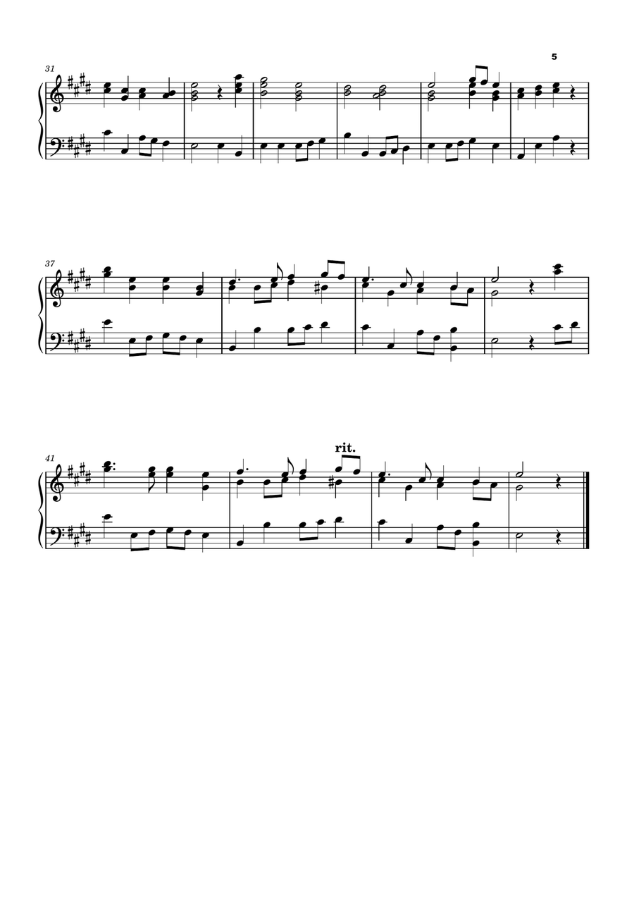 Five Christmas Songs for Cello - volume 3 Piano scores gallery preview page 6