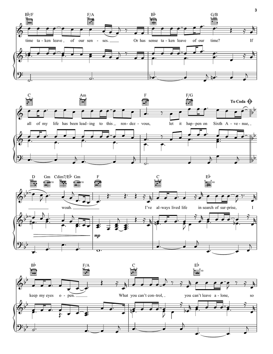 6th Avenue 6th Avenue Piano, Vocal, Guitar scores gallery preview page 3