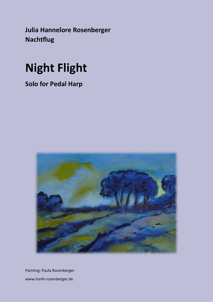 Night Flight Night Flight Pedal Harp scores gallery preview page 1