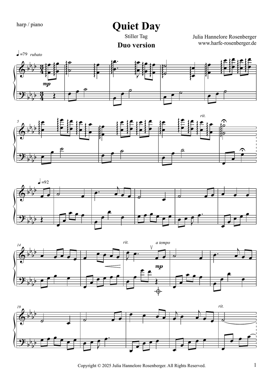 Quiet Day Quiet Day Chamber Music scores gallery preview page 6