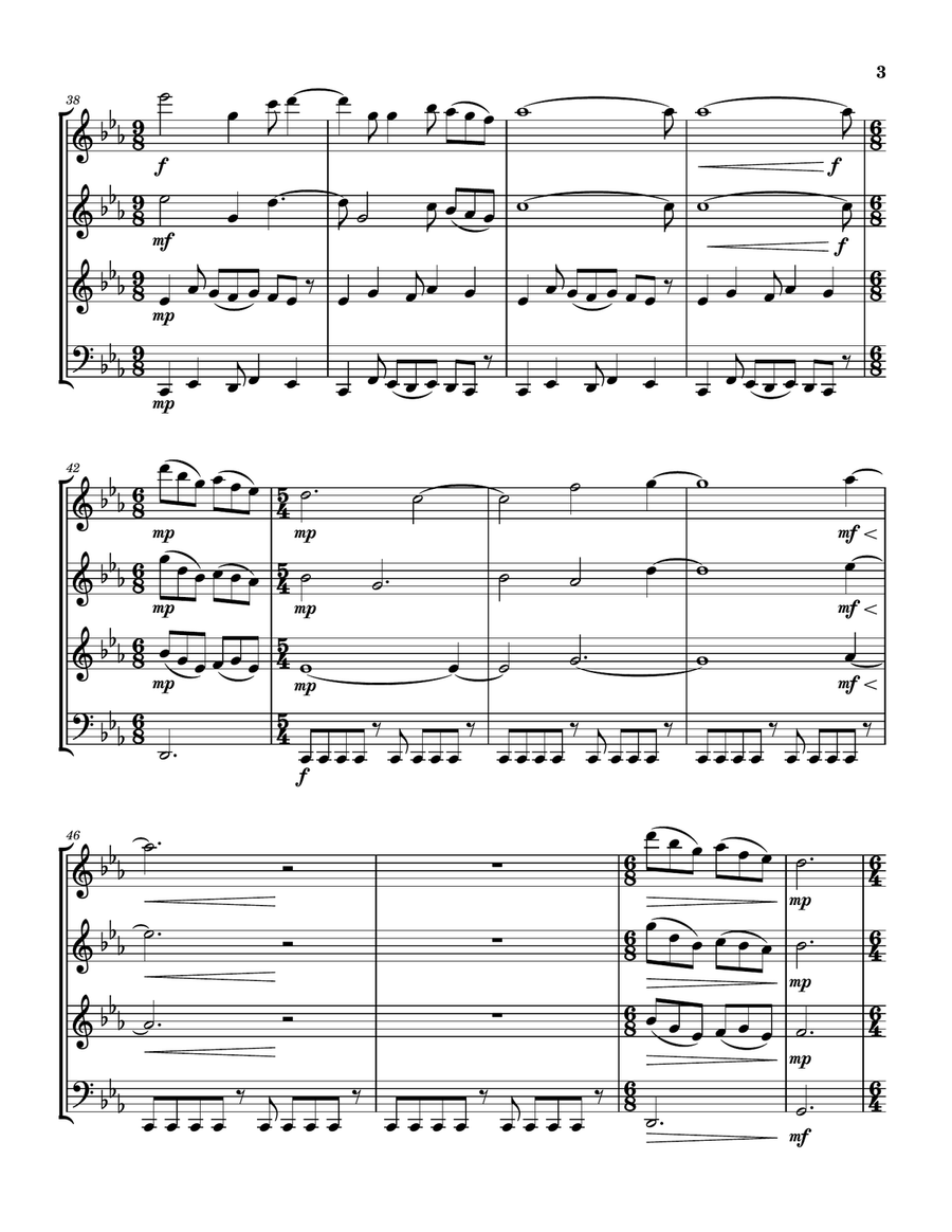 Chronos Quartet for Woodwinds Woodwind Quartet scores gallery preview page 5
