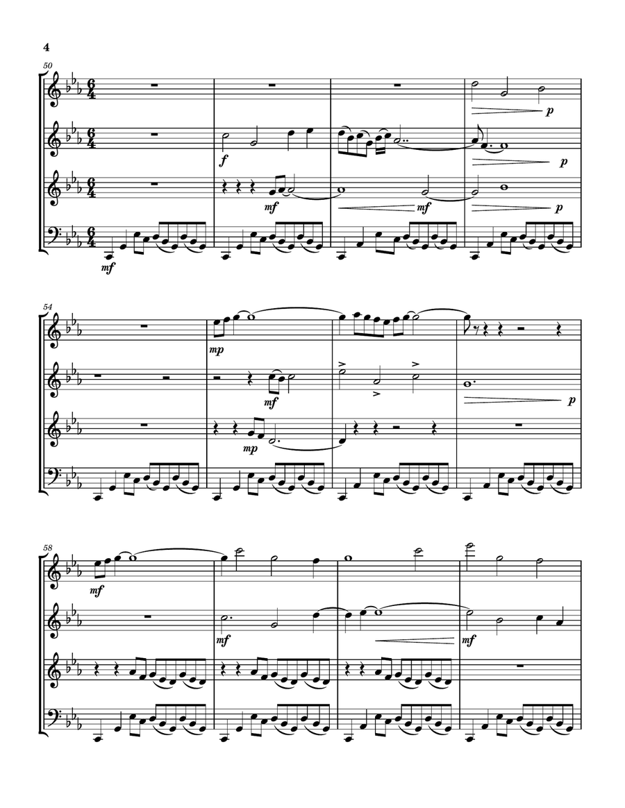 Chronos Quartet for Woodwinds Woodwind Quartet scores gallery preview page 6
