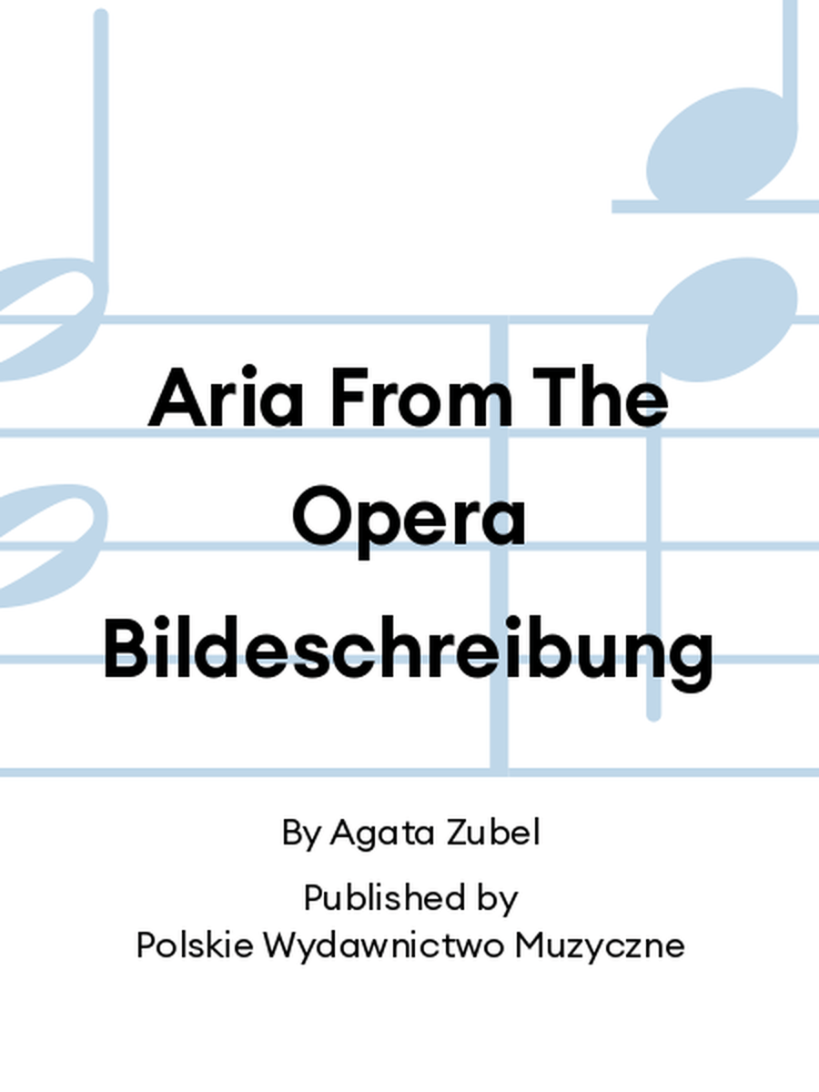 Aria From The Opera Bildeschreibung Flute scores gallery preview page 1