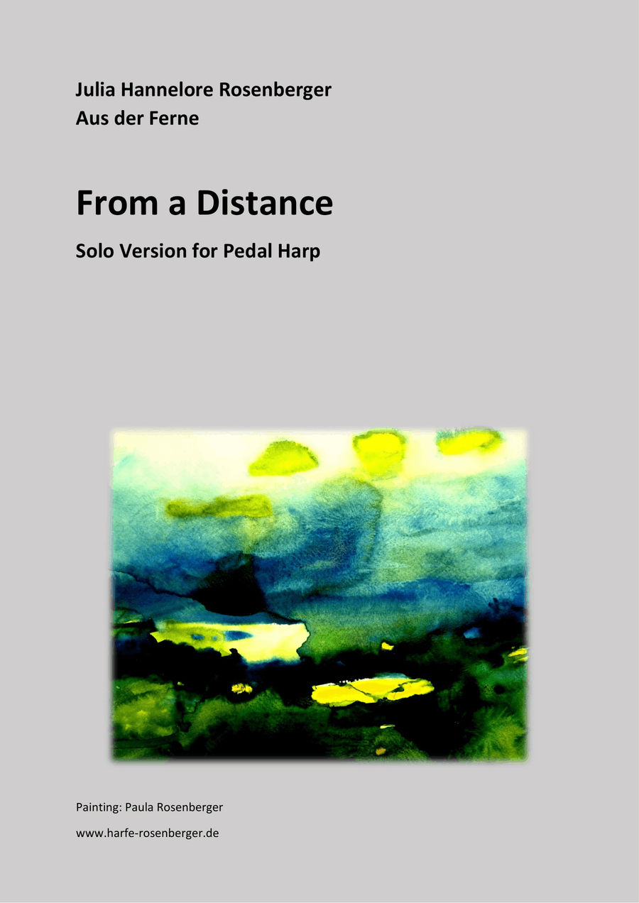 From a Distance From a Distance Pedal Harp scores gallery preview page 1