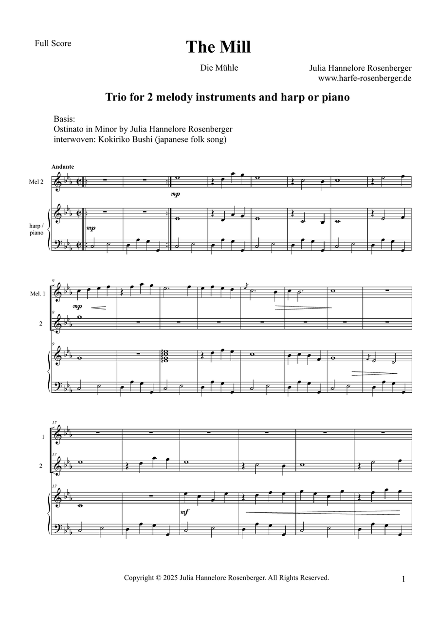 The Mill Small Ensemble scores gallery preview page 2