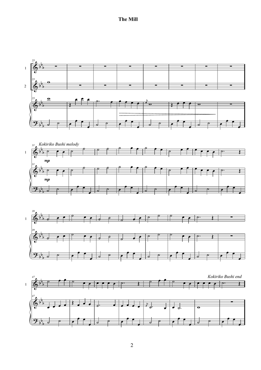 The Mill Small Ensemble scores gallery preview page 3