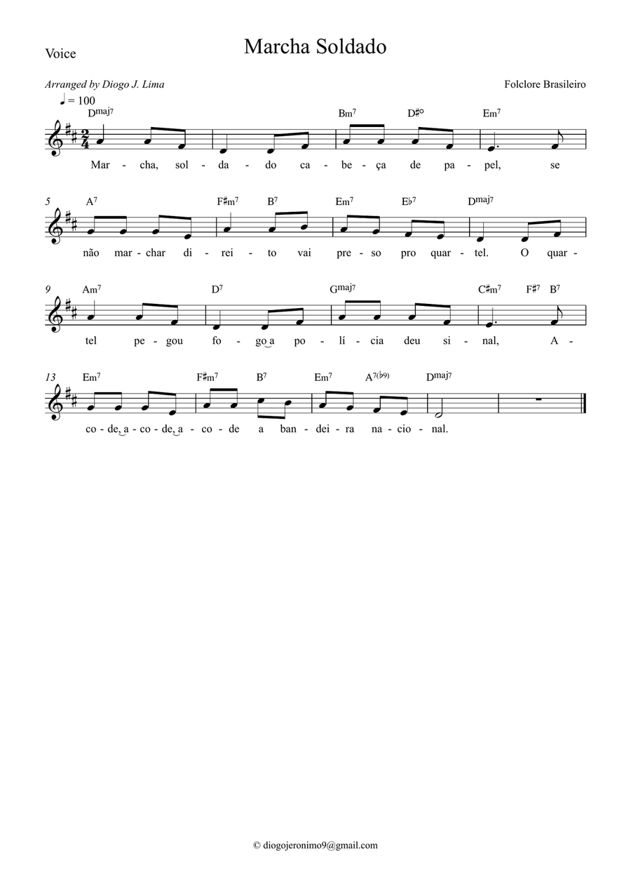 Marcha Soldado Marcha Soldado Acoustic Guitar scores gallery preview page 1