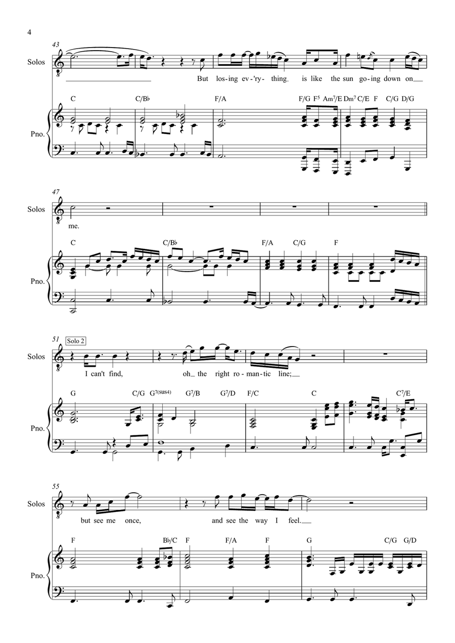 Don't Let The Sun Go Down On Me TTBB scores gallery preview page 4
