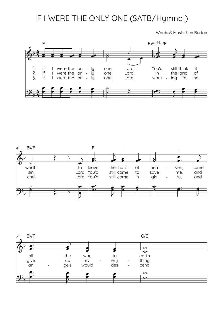 If I Were The Only One If I Were The Only One Piano, Vocal scores gallery preview page 6