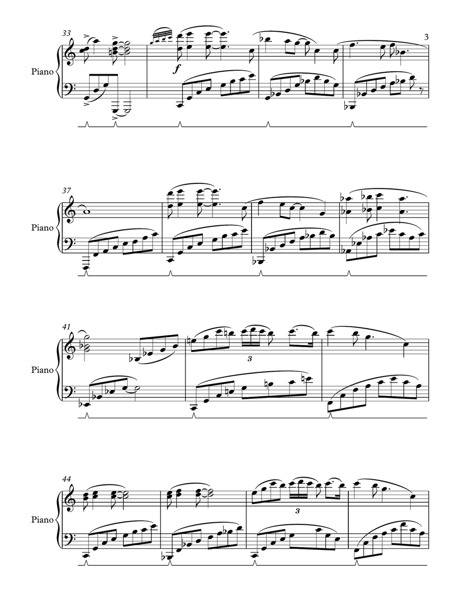 Don't Look Back (The World is Changing) Piano Solo scores gallery preview page 3