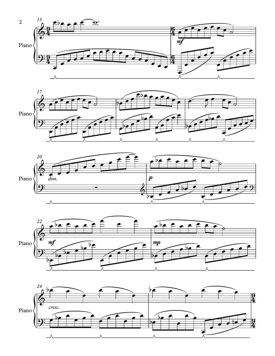 My Father Never Saw Paris Piano Solo scores gallery preview page 2