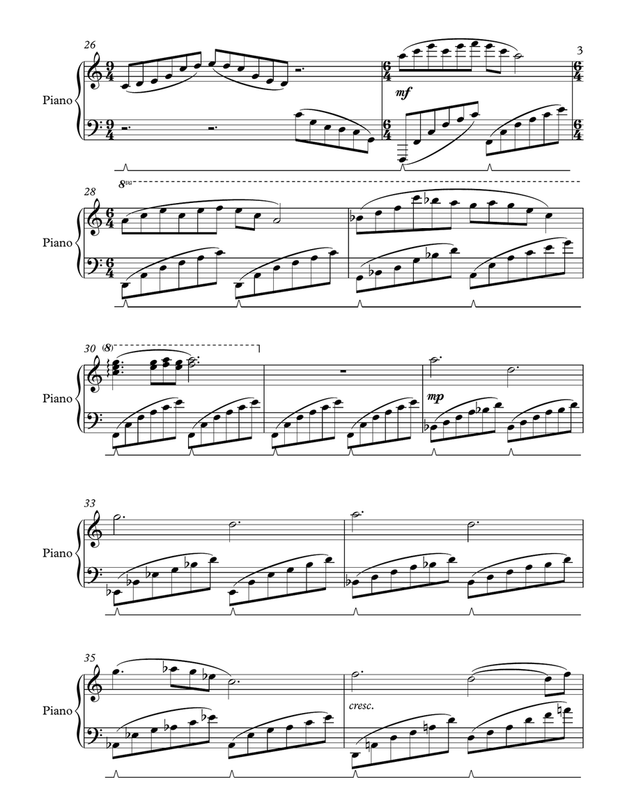 My Father Never Saw Paris Piano Solo scores gallery preview page 3